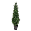 Vickerman TP170648 4' Artificial Potted Green Cedar Tree