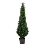 Vickerman TP170660 5' Artificial Potted Green Cedar Tree