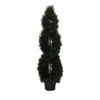 Vickerman TP171060 5' Artificial Green Cedar Double Spiral Topiary
