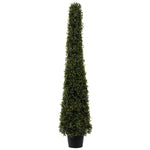 Vickerman TP192048 4' Artificial Potted Boxwood Cone