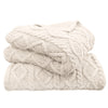 HiEnd Accents Cable Knit Throw