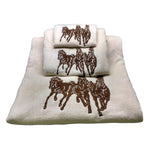 HiEnd Accents Embroidered 3-Horse Towel Set