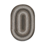 Homespice Decor 808226  2.5' x 9' Oval Titan Wool Braided Rug