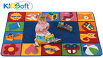 Carpet For Kids KIDSoft Toddler Blocks Rug