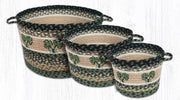 Earth Rugs UBP-116 Shamrock Printed Utility Basket 9``x7``