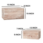 The Urban Port 4 Drawer Handmade Wooden Accent Chest with Carved Drawer Front, Brown and Black
