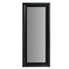 The Urban Port 67 `` Leaning Full Length Floor Mirror with Molded Wooden Framework, Brown