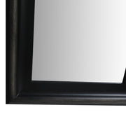 The Urban Port 67 `` Leaning Full Length Floor Mirror with Molded Wooden Framework, Brown