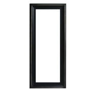 The Urban Port 67 `` Leaning Full Length Floor Mirror with Molded Wooden Framework, Brown
