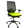 The Urban Port Adjustable Mesh Back Ergonomic Office Swivel Chair with Padded Seat and Casters, Green and Gray