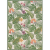 Couristan Dolce FLOWERING FERN 5'3" X 7'6"  Indoor/Outdoor  Transitional Rug
