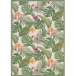 Couristan Dolce FLOWERING FERN 5'3" X 7'6"  Indoor/Outdoor  Transitional Rug