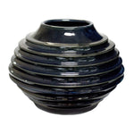 Sagebrook Home Reactive Blue Vase 9.25``