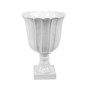 Sagebrook Home White Footed Urn Vase 13.75``