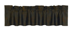 HiEnd Accents Suede Valance,Chocolate