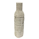 Sagebrook Home White Rope Vase 27``