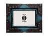 HiEnd Accents Painted Distressed Wood w/Lthr Corners
