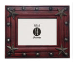 HiEnd Accents Painted Distressed Wood w/Tacks & Stars (EA) Red