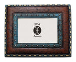 HiEnd Accents Turq Edge w/Stitching Lthr Insert (EA)
