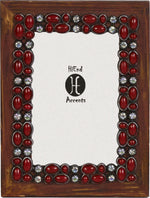 HiEnd Accents Southwestern Style Red Stone Frame