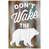 HiEnd Accents Dont Wake The Bear Wall Decor