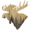 HiEnd Accents Wooden Moose Head
