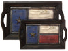 HiEnd Accents Texas Flag Tray (1 large, 1 small)