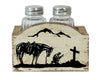 HiEnd Accents Praying Cowboy Design Salt & Pepper (Pair)