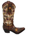 HiEnd Accents Flower Cowboy Boot Vase