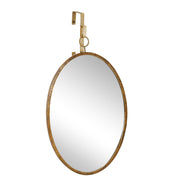 Sagebrook Home Gold Hanging Mirror, Oval