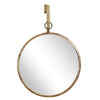 Sagebrook Home Gold Hanging Mirror, Circle