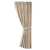 HiEnd Accents Silverado coordinating faux leather curtain with tie back,