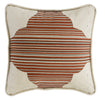 HiEnd Accents Faux Leather Corner Scallop Pillow