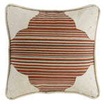 HiEnd Accents Faux Leather Corner Scallop Pillow