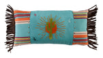 HiEnd Accents Sunburst Pillow with Embroidery Details