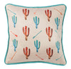 HiEnd Accents Cactus Pillow with Embroidery Details