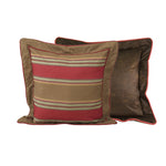 HiEnd Accents Santa Fe Euro Sham, Red/Brown