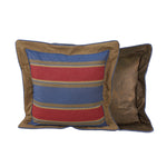 HiEnd Accents Denim Eurosham, Red & Blue