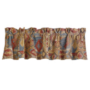 HiEnd Accents Southwest patchwork valance