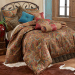 HiEnd Accents San Angelo Comforter Set With Leopard Bedskirt