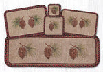 Earth Rugs WW-81 Pinecone Wicker Weave Placemat
