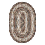 Homespice Decor 305626  6' x 9' Oval Wildwood Ultra Durable Braided Rug