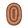 Homespice Decor 807175  2.5' x 6' Oval Winery Wool Braided Rug