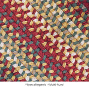 Homespice Decor 803177  4' x 6' Oval Winery Wool Braided Rug