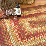 Homespice Decor 803177  4' x 6' Oval Winery Wool Braided Rug