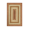 Homespice Decor 716064 8 x 10' Rectangular Winter Wheat Pure Comfort Braided Rug