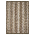 Homespice Decor 322968  20" x 30" Rectangular Woodgrain Durable Braided Slim