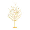 Vickerman 4' Gold Tree LED280 Twkl Pur-G0ld-Grn Lt