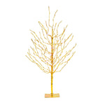 Vickerman 4' Gold Tree LED280 Twkl Pur-G0ld-Grn Lt