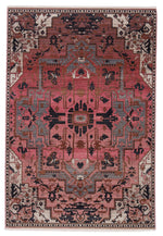 Vibe by Jaipur Living Bellona Medallion Pink/ Gray Area Rug